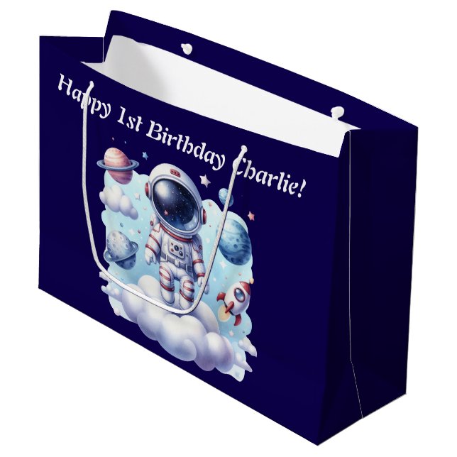 cute astronaut space Gift Bag (Front Angled)