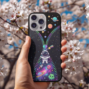 Cute Astronaut Zipper Galaxy Space Cartoon Adventu