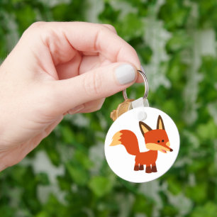 Cute Astute Cartoon Fox Keychain