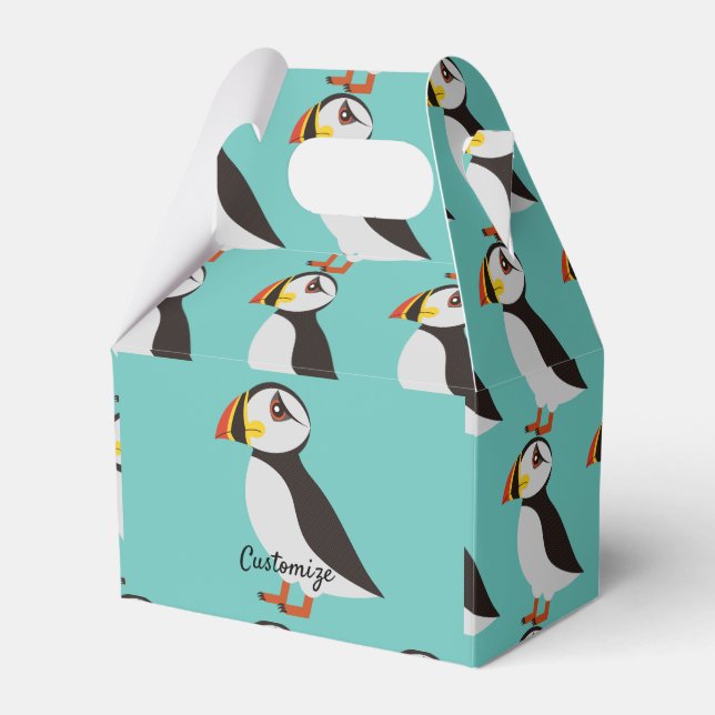 Cute Atlantic puffin design Thunder_Cove Favour Box (Front Side)