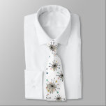 Cute Atomic Starburst Retro Mid Century Modern Tie<br><div class="desc">Add a pop of colour to your dress shirt with this cute atomic starburst tie. The design features cute starbursts of turquoise, green, gold, pink, and black. It's a great way to add a little fun to your work wear! This is a perfect gift for the man who loves retro...</div>