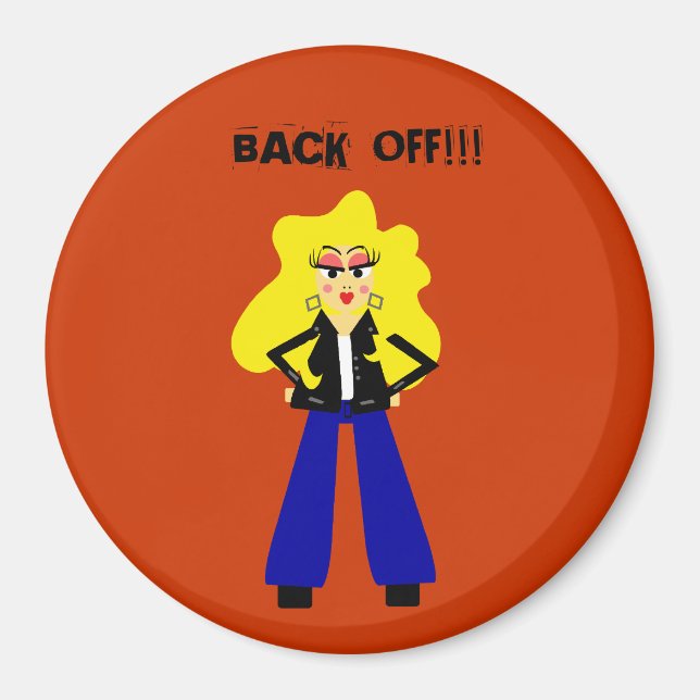 Cute Attitude Magnet (Front)
