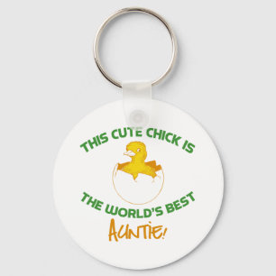 Cute Auntie Key Ring