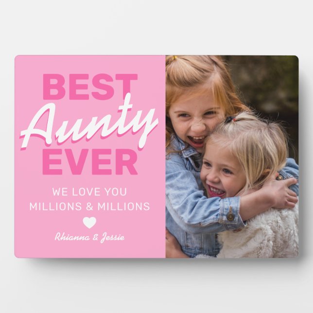 Cute Aunty Photo Plaque (Front)