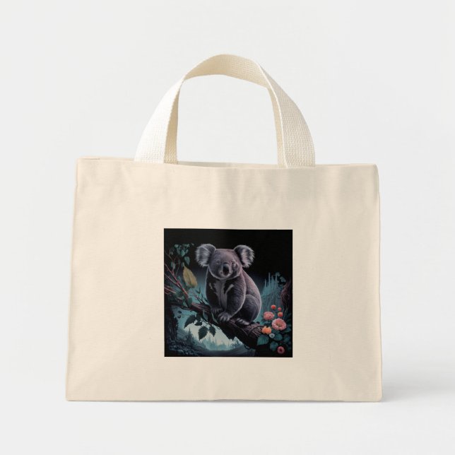 CUTE AUSSIE KOALA BEAR MINI TOTE BAG (Front)