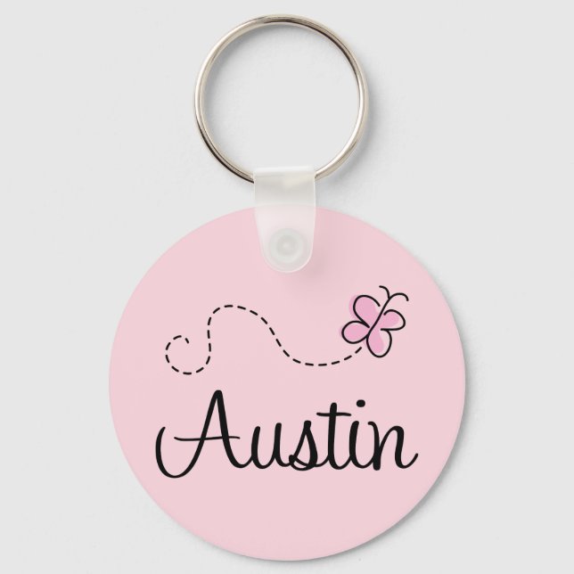Cute Austin Texas T-shirt Key Ring (Front)