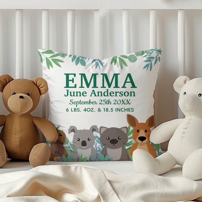 Cute Australian Animals Nursery Cushion (Creator Uploaded)