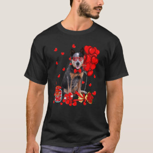 Cute Australian Cattle Dog Heart Valentine's Day D T-Shirt