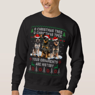Cute Australian Cattle Dog Oh Christmas Tree Ugly Sweatshirt