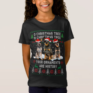 Cute Australian Cattle Dog Oh Christmas Tree Ugly T-Shirt