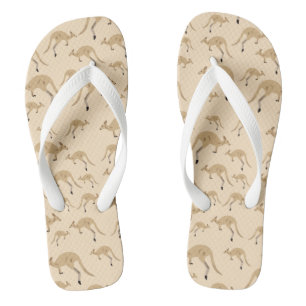 Cute Australian Kangaroo Pattern  Flip Flops