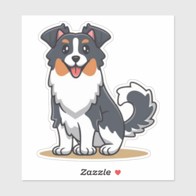 Cute Australian Shepherd-23144 (Sheet)