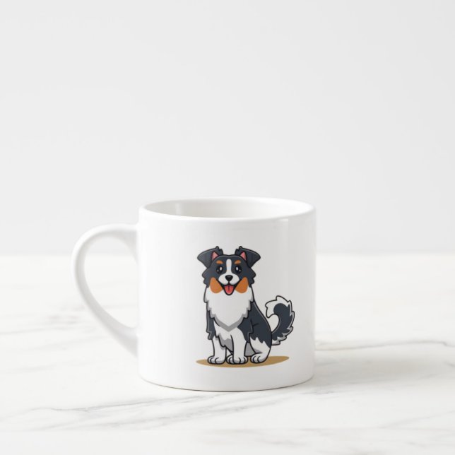 Cute Australian Shepherd-23144 Espresso Cup (Left)