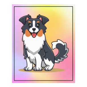 Cute Australian Shepherd Photo Print