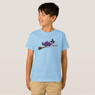 Cute Australian Shepherd Witch Kids' T-Shirt