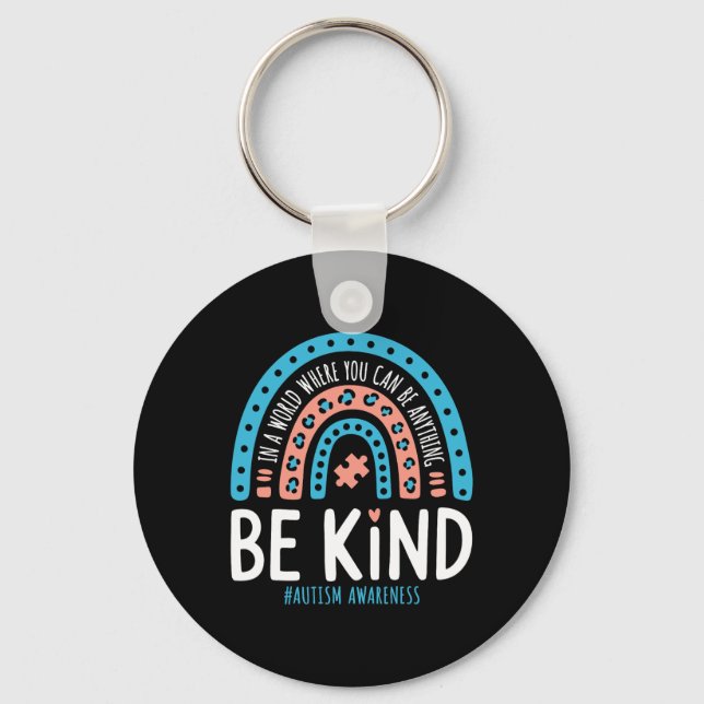 Cute Autism Awareness  Key Ring (Front)