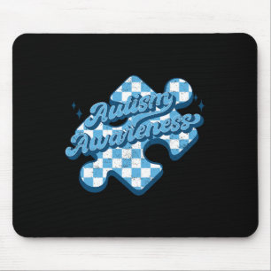 Cute Autism Awareness Puzzle Autism Mum Dad Girl B Mouse Mat