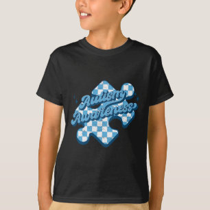 Cute Autism Awareness Puzzle Autism Mum Dad Girl B T-Shirt