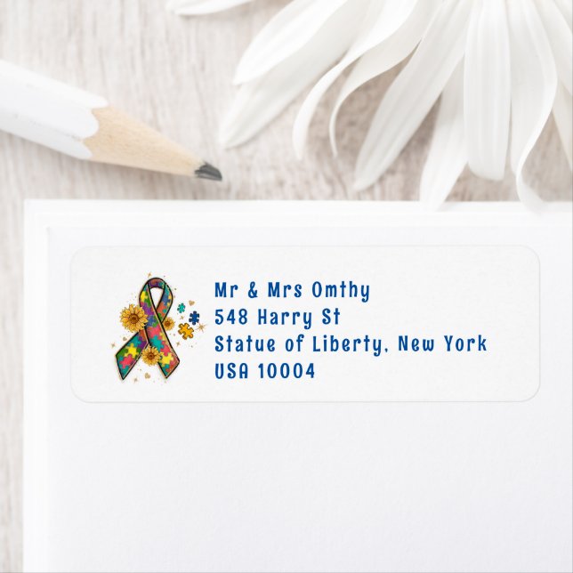 cute autism awareness ribbon puzzle piece  (Insitu)