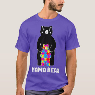 Cute Autism mama bear Autism Awareness day Premium T-Shirt