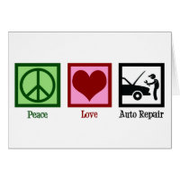 Cute Auto Repair Shop Car Mechanic Card