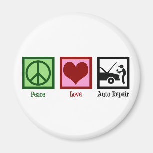 Cute Auto Repair Shop Car Mechanic Magnet