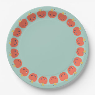 Cute Autumn Apple Paper Plates
