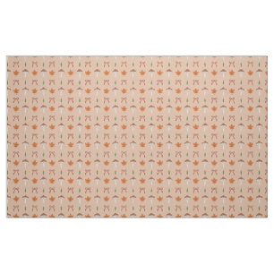 Cute Autumn Bow Pattern Fabric