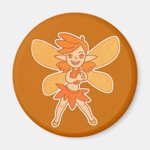 Cute Autumn Fairy Magnet