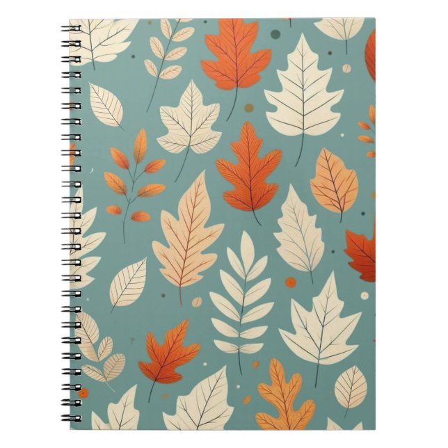 Cute autumn/fall leaves notebook (Front)