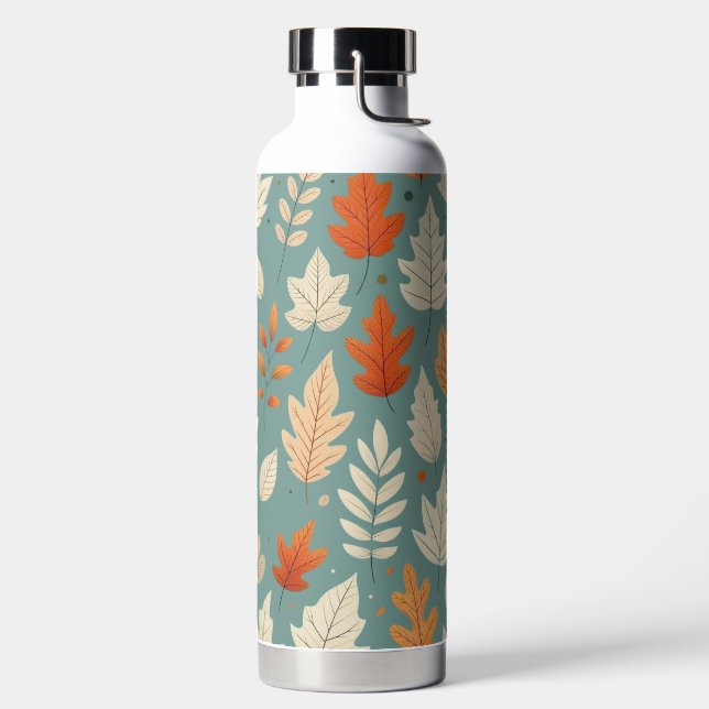 Cute autumn/fall leaves water bottle (Left)