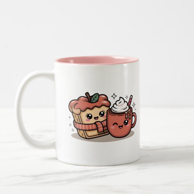 Cute Autumn Girl Coffee Mug (Left)