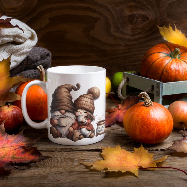 Cute Autumn GNOME Rustic Mug (Creator Uploaded)