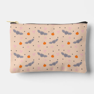 Cute Autumn Halloween Bat Pattern Zipper Pouch