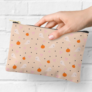 Cute Autumn Halloween Ghost Pattern Zipper Pouch