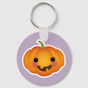Cute Autumn Halloween Pumpkin Key Ring