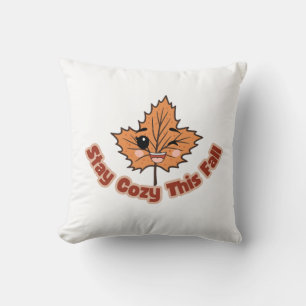 Cute Autumn Leaf Stay Cosy This Fall Cushion