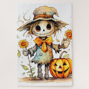 Cute Autumn Scarecrow Jigsaw Puzzle