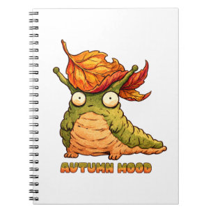 Cute Autumn Slug Autumn Mood Hoodie  Notebook
