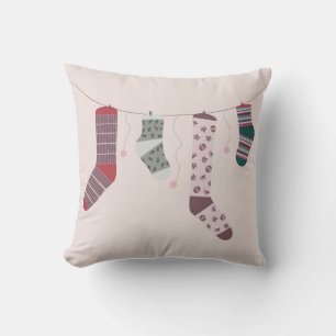 cute autumn socks cushion