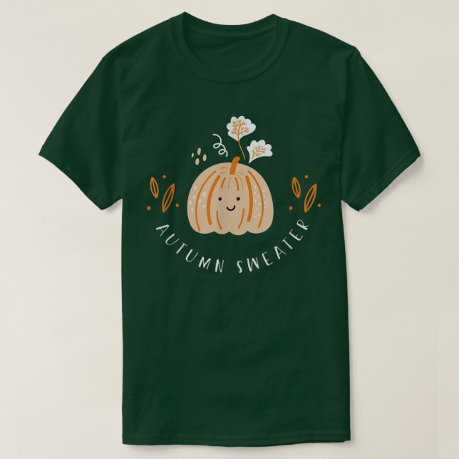 Cute Autumn Sweater Jumper Autumn Lover Fall Pumpk (Design Front)