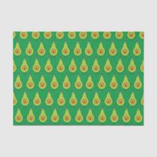 Cute Avocado 1st Birthday Party Tissue Paper