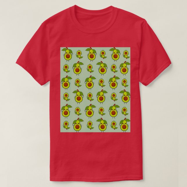 Cute Avocado 2 T-Shirt (Design Front)