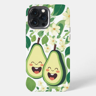 Cute Avocado Couple Phone Case   Funny Kawaii Frui