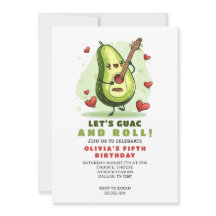 Cute Avocado Custom Birthday