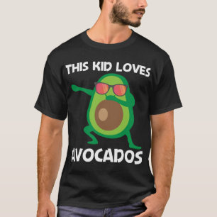 Cute Avocado Design For Kids Boys Healthy Fruit Pl T-Shirt