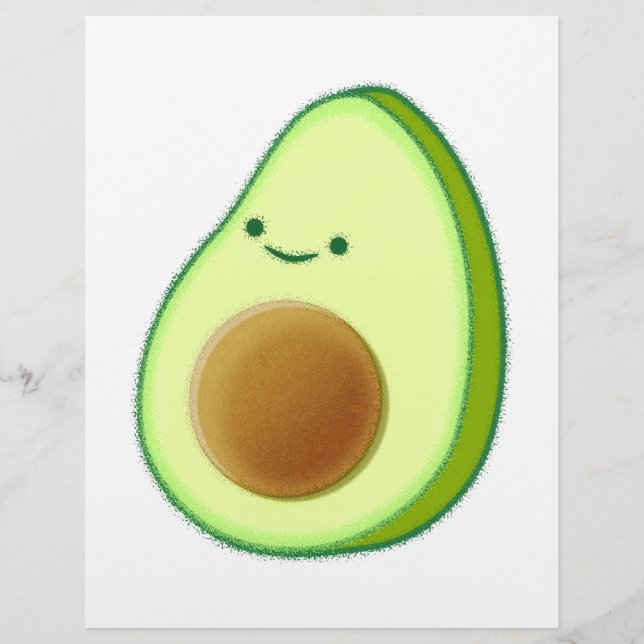 Cute Avocado Drawing (Front)