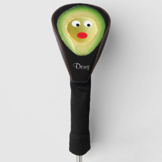 Cute Avocado Face 4Ken Golf Head Cover