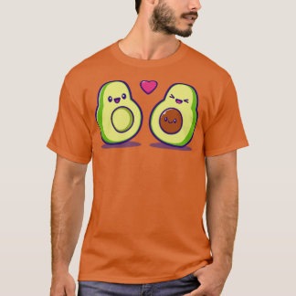 Cute Avocado Family Cartoon T-Shirt