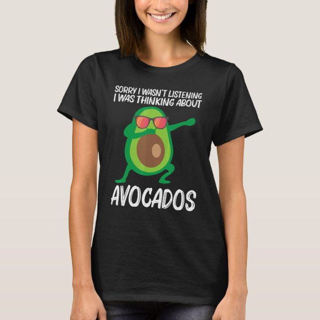 Cute Avocado For Men Women Healthy Fruit Plant Foo T-Shirt (Front)